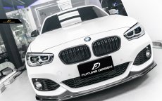 画像4: BMW 1シリーズ F20 LCI フロント用艶ありブラックキドニーグリル センターグリル (4)