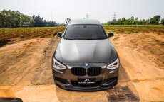 画像4: BMW 1シリーズ F20 前期 フロント用艶ありブラックキドニーグリル センターグリル (4)