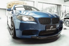 画像3: BMW 5シリーズ F10 セダン M5 フロントバンパー用リップスポイラー 本物DryCarbon ドライカーボン (3)