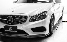 画像4: BENZ メルセデスベンツ Eクラス W212 LCI AMGフロントバンパー用リップスポイラー 本物DryCarbon ドライカーボン (4)