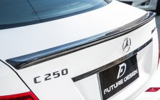 画像5: BENZ メルセデス・ベンツ C-Class C204 クーペ トランク用リアスポイラー 本物Drycabon ドライカーボン (5)