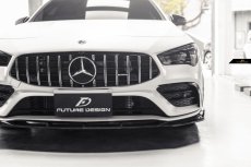 画像9: BENZ メルセデス・ベンツ CLA-Class W118 X118 フロントバンパー用リップスポイラー 本物DryCarbon ドライカーボン (9)