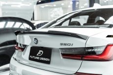 画像2: BMW 3シリーズ G20 トランク用リアスポイラー 本物DryCarbon ドライカーボン (2)