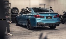 画像9: BMW 5シリーズ F90 M5 リアトバンパー用 ディフューザー 3点セット 本物DryCarbon ドライカーボン (9)