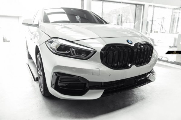 BMW 1シリーズ F40 フロント用艶ありブラック キドニーグリル センター