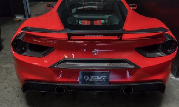 Ferrari フェラーリ 488 リアウィング スポイラー 本物DryCarbon