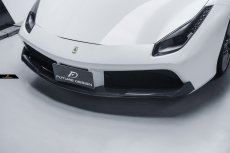 画像1: Ferrari フェラーリ 488 フロント リップスポイラー センター 本物DryCarbon ドライカーボン ン カスタム (1)