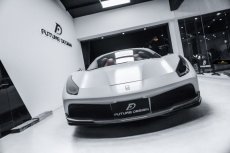 画像4: Ferrari フェラーリ 488 フロント リップスポイラー スプリッター 3点セット 本物DryCarbon ドライカーボン ン カスタム (4)