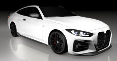 画像10: BMW 4シリーズ G22 M-TECH Mスポーツ サイドスカート スポイラー 本物DryCarbon ドライカーボン (10)