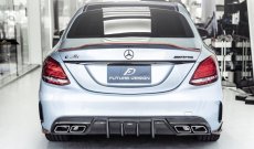 画像3: BENZ メルセデス・ベンツ W205 Cクラス セダン・ワゴン用FD GT2 カーボンディフューザー 本物DryCarbon ドライカーボン C180 C200 C250 C300 C43 C45 C63 (3)