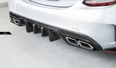 画像1: BENZ メルセデス・ベンツ W205 Cクラス セダン・ワゴン用FD GT2 カーボンディフューザー 本物DryCarbon ドライカーボン C180 C200 C250 C300 C43 C45 C63 (1)