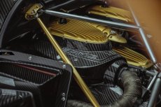 画像12: PAGANI HUAYTA パガーニ ウアイラ フルエアロ 本物Drycarbon ドライカーボン リップスポイラー ディフューザー カナード (12)