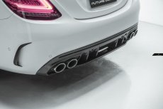 画像14: BENZ メルセデス・ベンツ Cクラス W205 セダン S205 ワゴン C63用 改造型ED1仕様 ディフューザー 本物DryCarbon ドライカーボン  (14)