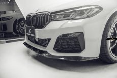 画像5: BMW 5シリーズ G30 セダン G31 ツーリング 後期車 Mスポーツ フロント用リップスポイラー 本物DryCarbon ドライカーボン GT (5)
