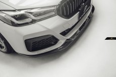 画像4: BMW 5シリーズ G30 セダン G31 ツーリング 後期車 Mスポーツ フロント用リップスポイラー 本物DryCarbon ドライカーボン (4)