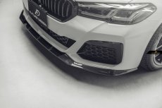 画像2: BMW 5シリーズ G30 セダン G31 ツーリング 後期車 Mスポーツ フロント用リップスポイラー 本物DryCarbon ドライカーボン GT (2)