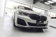 画像3: BMW 5シリーズ G30 セダン G31 ツーリング 後期車 Mスポーツ フロント用リップスポイラー 本物DryCarbon ドライカーボン GT (3)