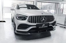 画像3: BENZ メルセデス・ベンツ GLC X253 C253 SUV クーペ 後期車 フロントバンパー用 リップスポイラー 本物Dry Carbon ドライカーボン (3)