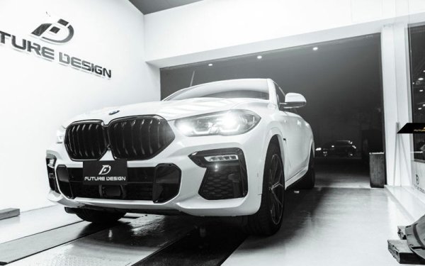 BMW Xシリーズ G06 X6 F96 前期車 フロント用艶ありブラック キドニー