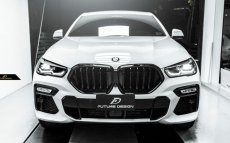 画像2: BMW Xシリーズ G06 X6 F96 前期車 フロント用艶ありブラック キドニーグリル センターグリル (2)