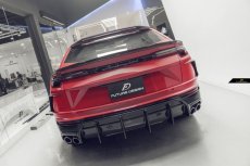 画像14: Lamborghini URUS ウルス リアバンパー用 リアディフューザー 本物DryCarbon ドライカーボン (14)