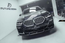 画像5: BMW Xシリーズ X6 G06 前期 Mスポーツ フロントバンパー用リップスポイラー 本物DryCarbon ドライカーボン (5)
