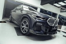 画像9: BMW Xシリーズ X6 G06 前期 Mスポーツ フロントバンパー用リップスポイラー 本物DryCarbon ドライカーボン (9)