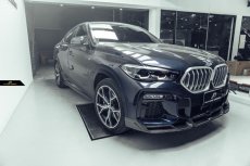 画像8: BMW Xシリーズ X6 G06 前期 Mスポーツ フロントバンパー用リップスポイラー 本物DryCarbon ドライカーボン (8)