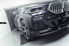 画像12: BMW Xシリーズ X6 G06 前期 Mスポーツ フロントバンパー用リップスポイラー 本物DryCarbon ドライカーボン (12)