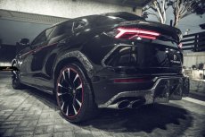 画像16: Lamborghini URUS ウルス リアバンパー用 リアディフューザー 本物DryCarbon ドライカーボン (16)