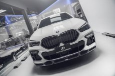 画像13: BMW Xシリーズ X6 G06 前期 Mスポーツ フロントバンパー用リップスポイラー 本物DryCarbon ドライカーボン (13)