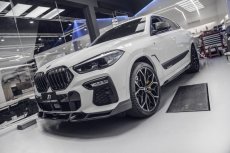 画像15: BMW Xシリーズ X6 G06 前期 Mスポーツ フロントバンパー用リップスポイラー 本物DryCarbon ドライカーボン (15)