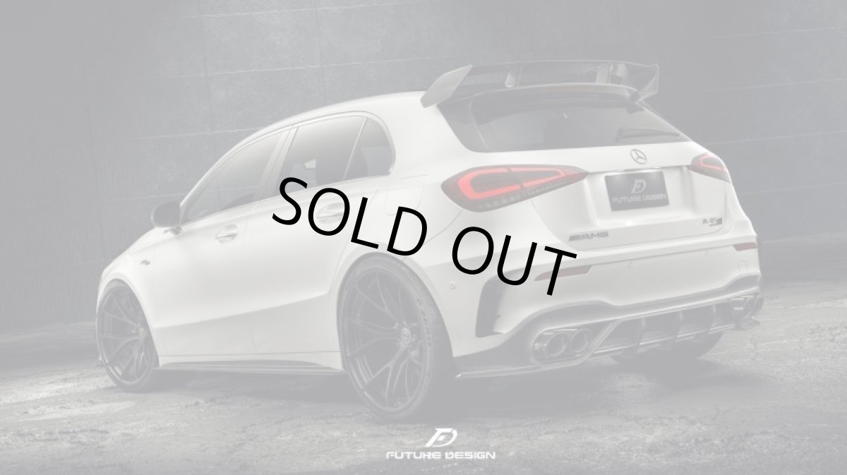 画像3: BENZ メルセデス・ベンツ A-Class W177 A35 A45 リアディフューザー 本物DryCarbon ドライカーボン (3)