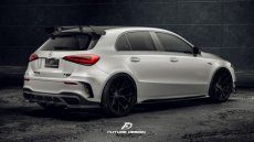 画像4: BENZ メルセデス・ベンツ A-Class W177 A35 A45 リアディフューザー 本物DryCarbon ドライカーボン (4)