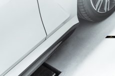 画像4: BMW 3シリーズ G20 G21 前期車 M-TECH Mスポーツ サイドスカート スポイラー 本物DryCarbon ドライカーボン (4)