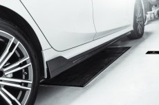 画像4: BMW 3シリーズ G20 G21 後期車 M-TECH Mスポーツ サイドスカート スポイラー 本物DryCarbon ドライカーボン (4)