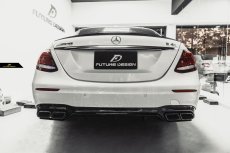 画像1: BENZ ベンツ Eクラス W213 セダン AMGリアバンパー用改造型 E63 ルック ディフューザー セットマフラーカッター付き (1)