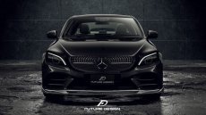 画像18: BENZ メルセデス・ベンツ C-Class W205 C205 S205 後期車専用 フロント リップスポイラー 本物Drycarbon ドライカーボン (18)