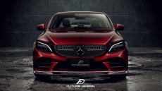 画像18: BENZ メルセデス・ベンツ C-Class W205 C205 S205 後期車専用 フロント リップスポイラー 本物Drycarbon ドライカーボン (18)