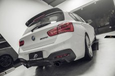 画像2: BMW 1シリーズ F20 後期車 LCI Mスポーツ リアディフューザー 本物Carbon カーボン (2)