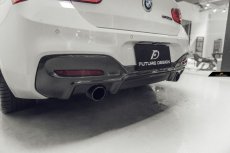 画像1: BMW 1シリーズ F20 後期車 LCI Mスポーツ リアディフューザー 本物Carbon カーボン (1)