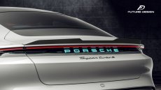 画像19: Porsche ポルシェ Taycan タイカン リア スポイラー 本物Drycarbon ドライカーボン (19)