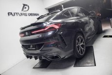 画像5: BMW Xシリーズ X6 G06 Mスポーツ リアバンパー用 ディフューザー 本物DryCarbon ドライカーボン (5)