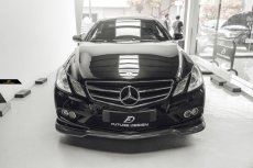 画像4: BENZ メルセデス・ベンツ E-Class クーペ C207 前期車 AMGフロント リップスポイラー 本物Drycarbon ドライカーボン A207 W207 (4)