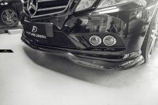 画像1: BENZ メルセデス・ベンツ E-Class クーペ C207 前期車 AMGフロント リップスポイラー 本物Drycarbon ドライカーボン A207 W207 (1)