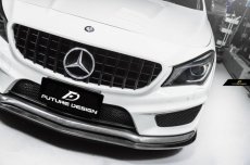 画像2: BENZ メルセデス・ベンツ CLA-Class W117 X117 C117 フロント用リップスポイラー 本物DryCarbon ドライカーボン (2)