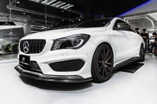 画像3: BENZ メルセデス・ベンツ CLA-Class W117 X117 C117 フロント用リップスポイラー 本物DryCarbon ドライカーボン (3)