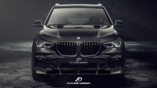 画像11: BMW Xシリーズ X5 G05 Mスポーツ フロントバンパー用リップスポイラー 本物DryCarbon ドライカーボン (11)