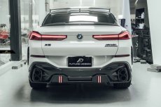 画像1: BMW Xシリーズ X6 G06 Mスポーツ リアバンパー用 GT ディフューザー 本物DryCarbon ドライカーボン (1)