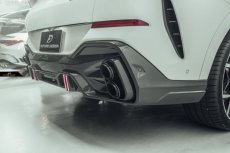 画像11: BMW Xシリーズ X6 G06 Mスポーツ リアバンパー用 GT ディフューザー 本物DryCarbon ドライカーボン (11)